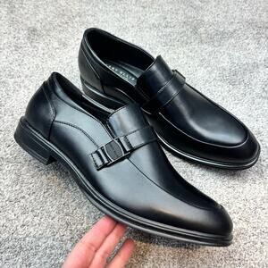 New! Perry Ellis Portfolio Ultra Foam Black Loafers Men's 11 Wide